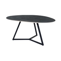 Table basse PETRANO 90cm grise anthracite