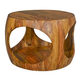 Table basse NERA 60cm en bois de sheesham
