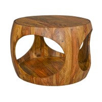Table basse NERA 60cm en bois de sheesham