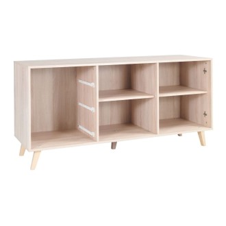 Buffet bas MALMO 165cm gris ouvert