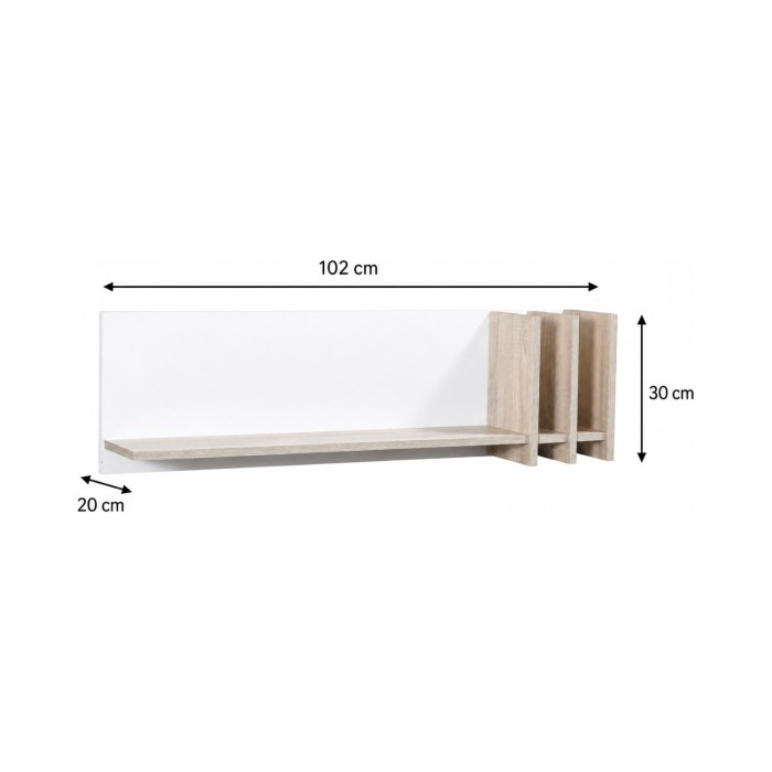 Etagère murale MALMO dimensions