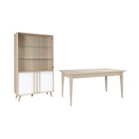 copy of Sala de comedor completa ISIS: Aparador, Bufé, Vitrina y Mesa Extensible.