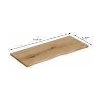 copy of Plan vasque VANTA Eichenholz dunkel 100 cm – Badezimmerregal