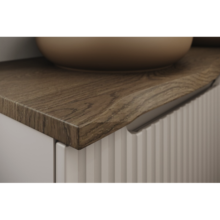 copy of Piano lavabo VANTA rovere scuro 100 cm – Mensola da bagno