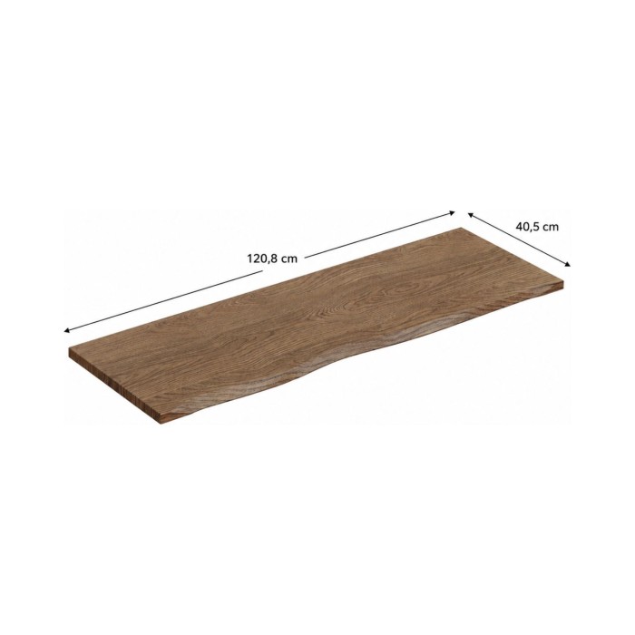 copy of Piano lavabo VANTA rovere scuro 100 cm – Mensola da bagno