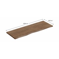 copy of Piano lavabo VANTA rovere scuro 100 cm – Mensola da bagno