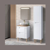 Plan pour vasque ICON 60,4 cm en MDF aspect chêne