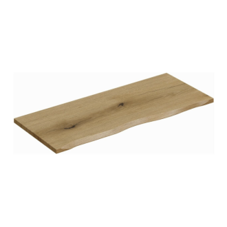 Plan para lavabo NATOURA 80,6 cm en MDF aspecto roble claro con borde natural