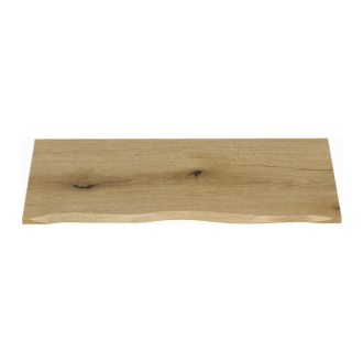 Plan para lavabo NATOURA 80,6 cm en MDF aspecto roble claro con borde natural