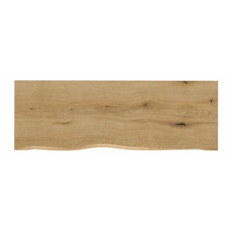Plan para lavabo NATOURA 120,8 cm en MDF con aspecto de roble claro con borde natural