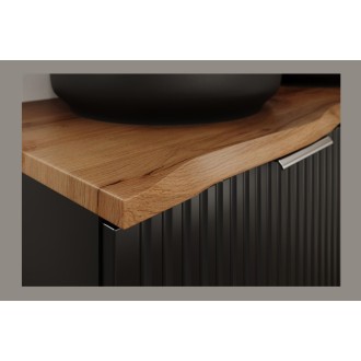Plan voor wastafel NATOURA 80,6 cm in MDF kleur Wotan eik