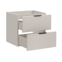Meuble sous vasque 60cm 2 tiroirs NOXERA ouvert