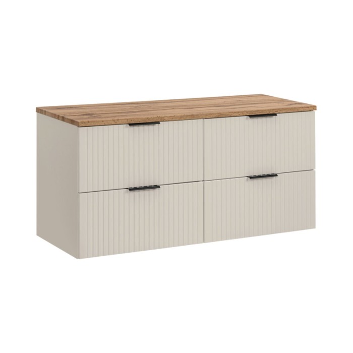 Conjunto de baño NOXERA 120 cm – Marrón Congo – superficie para lavabo