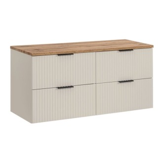 Conjunto de baño NOXERA 120 cm – Marrón Congo – superficie para lavabo
