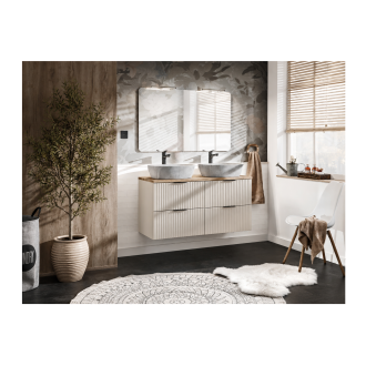 Conjunto de baño NOXERA 120 cm – Marrón Congo – superficie para lavabo