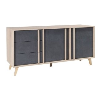 Buffet MALMO gris 165cm