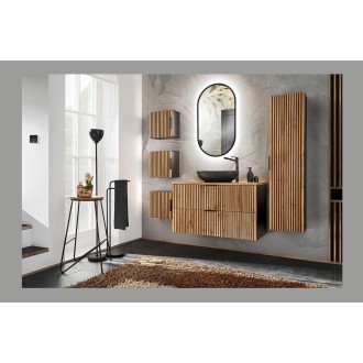 Plan pour vasque ICON 120,6 cm en MDF effet chêne Wotan