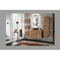 Plan para lavabo ICON 120,6 cm en MDF efecto roble Wotan