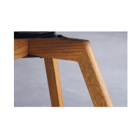 Lot de 2 chaises design SORRANO pivotantes à 360° en tissu bouclette vert menthe et pieds en chêne clair