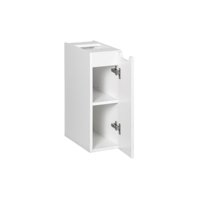 Meuble suspendu VANO blanc 20cm ouvert