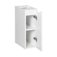 Meuble suspendu VANO blanc 20cm ouvert