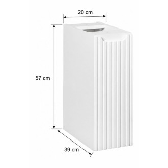 Meuble suspendu VANO blanc 20cm dimensions