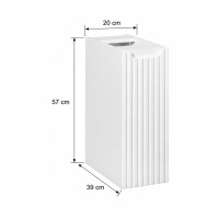 Meuble suspendu VANO blanc 20cm dimensions