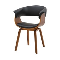 Chaise NERA noire et marron foncé