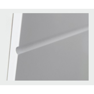 Buffet KRONI met LED-verlichting - 4 Laden en 2 Glazen Deuren - Mat en Glanzend Wit - 150 x 82 x 40 cm