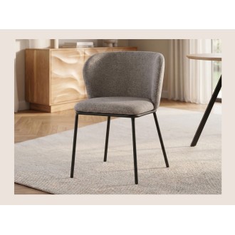 Chaise PAVIA gris-beige vue de face