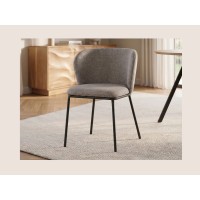 Chaise PAVIA gris-beige vue de face
