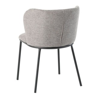 Chaise PAVIA gris-beige vue de dos