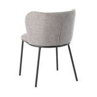 Chaise PAVIA gris-beige vue de dos