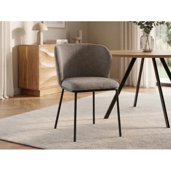 Chaise PAVIA gris-beige mise en situation