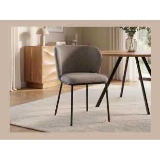 Chaise PAVIA gris-beige mise en situation