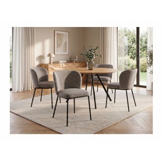 Chaise PAVIA gris-beige vue éloignée
