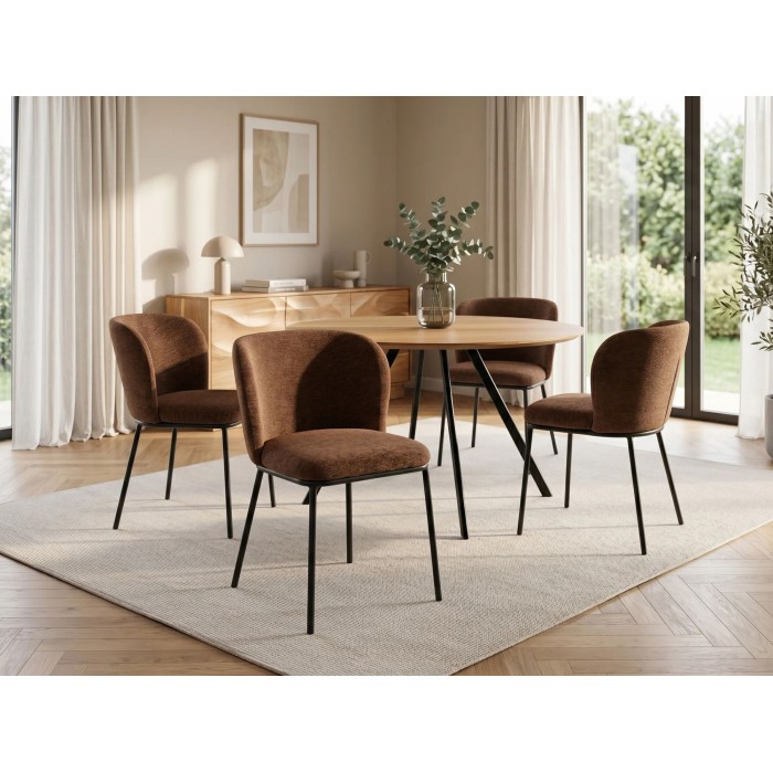 Chaise PAVIA marron vue éloignée