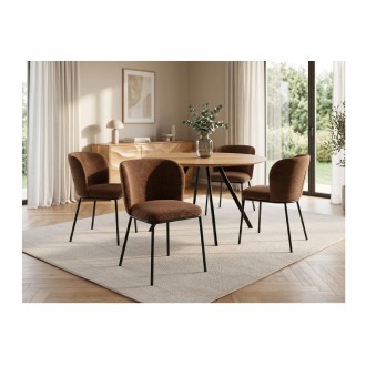 Chaise PAVIA marron vue éloignée