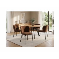 Chaise PAVIA marron vue éloignée