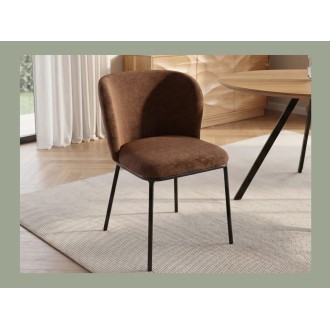 Chaise PAVIA marron vue rapprochée