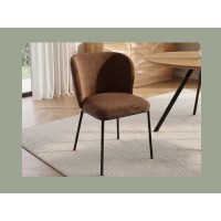 Chaise PAVIA marron vue rapprochée