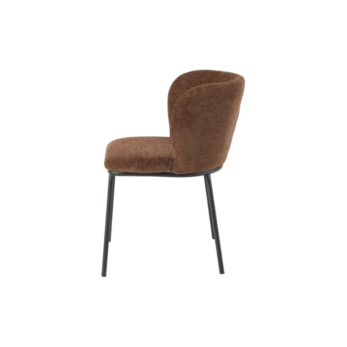 Chaise PAVIA marron vue de côté