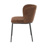 Chaise PAVIA marron vue de côté