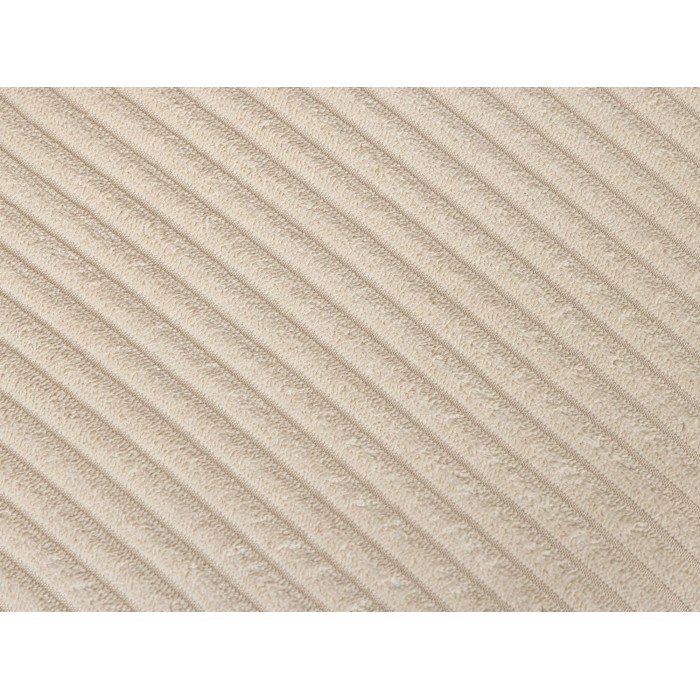 Zoom sur l'assise côtelé de la chaise PAVIA beige