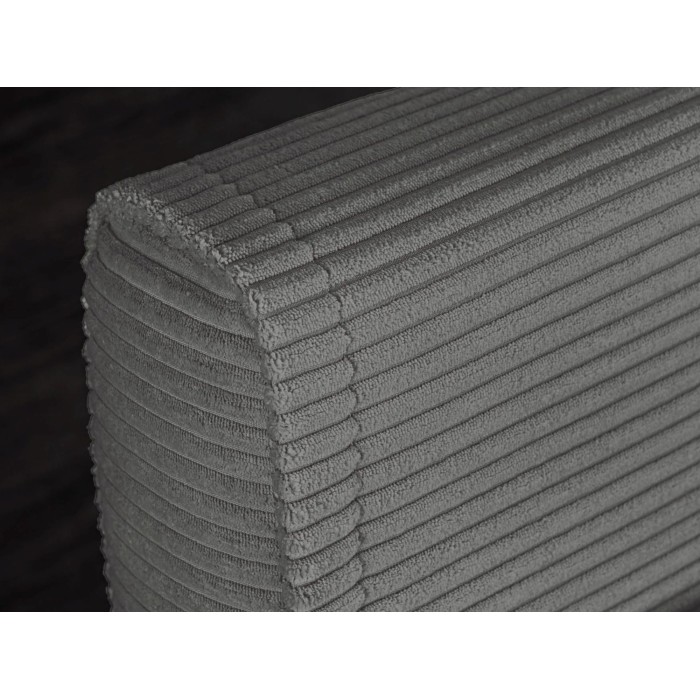 Sofá convertible recto PRESTO gris oscuro – Sofá-cama de 2 plazas