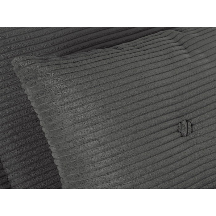 Sofá convertible recto PRESTO gris oscuro – Sofá-cama de 2 plazas