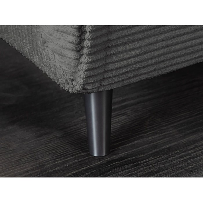 Sofá convertible recto PRESTO gris oscuro – Sofá-cama de 2 plazas