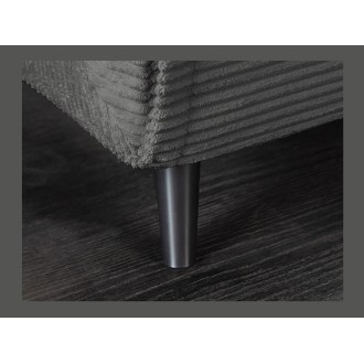Sofá convertible recto PRESTO gris oscuro – Sofá-cama de 2 plazas