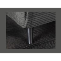 Sofá convertible recto PRESTO gris oscuro – Sofá-cama de 2 plazas