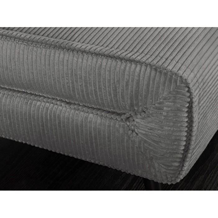 Sofá convertible recto PRESTO gris oscuro – Sofá-cama de 2 plazas
